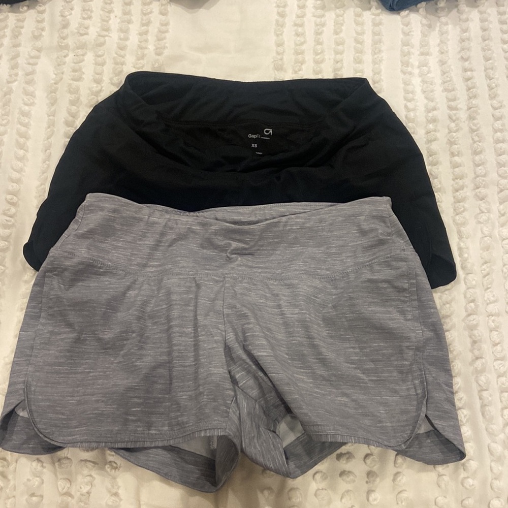 Gap maternity lined athletic shorts- TWO pairs!